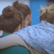 Women embracing
