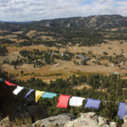 Land Buildings Prayer Flags Distance Pano