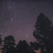 Starry Night Sky on Land