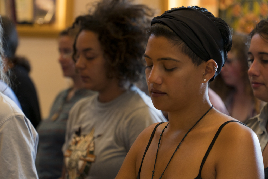 Woman Meditating Close Up (3)